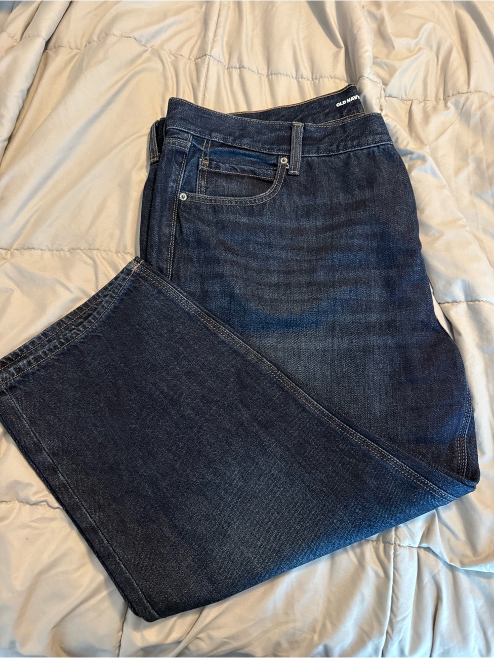 Old Navy Women's Dark Blue Straight Leg Jeans